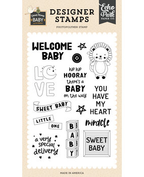 Echo Park Baby Blocks Clear Stamps (SDY355045) (DISCONTINUED)