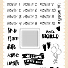 Echo Park Baby Stats Clear Stamps (SDY355044) (OUTLET) Echo Park Baby Stats Clear Stamps (SDY355044) (OUTLET)