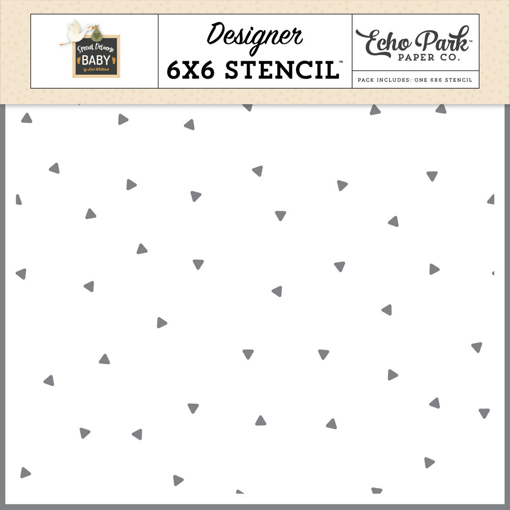Echo Park Tiny Triangles Stencil (SDY355034) (DISCONTINUED) Echo Park Tiny Triangles Stencil (SDY355034) (DISCONTINUED)