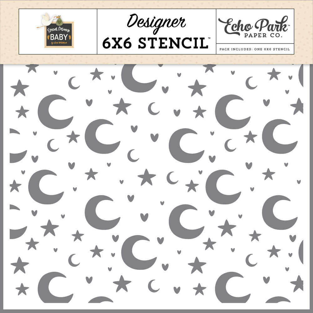 Echo Park My Moon And Stars Stencil (SDY355033) (OUTLET)