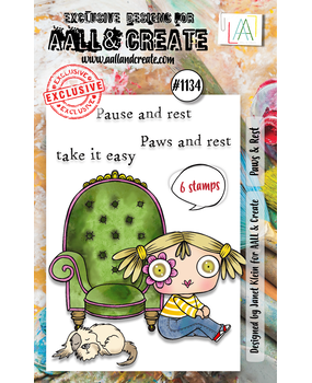 Aall and Create Stamp Set A7 Paws & Rest (AALL-TP-1134)