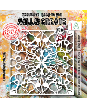 Aall and Create Stencil 6x6 Inch Wavy Dancer (AALL-PC-230) (DISCONTINUED)