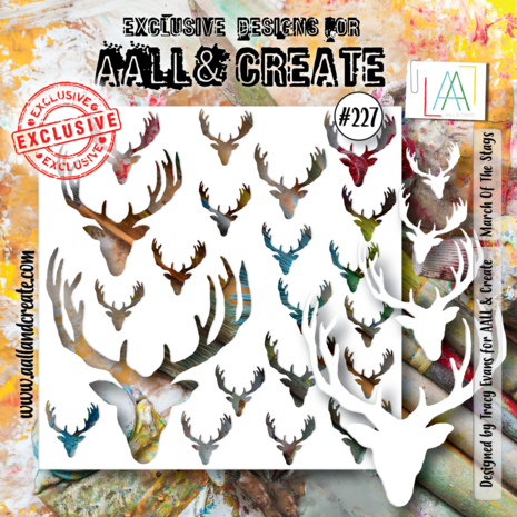Aall and Create Stencil 6x6 Inch March Of The Stags (AALL-PC-227) (DISCONTINUED) Aall and Create Stencil 6x6 Inch March Of The Stags (AALL-PC-227) (DISCONTINUED)