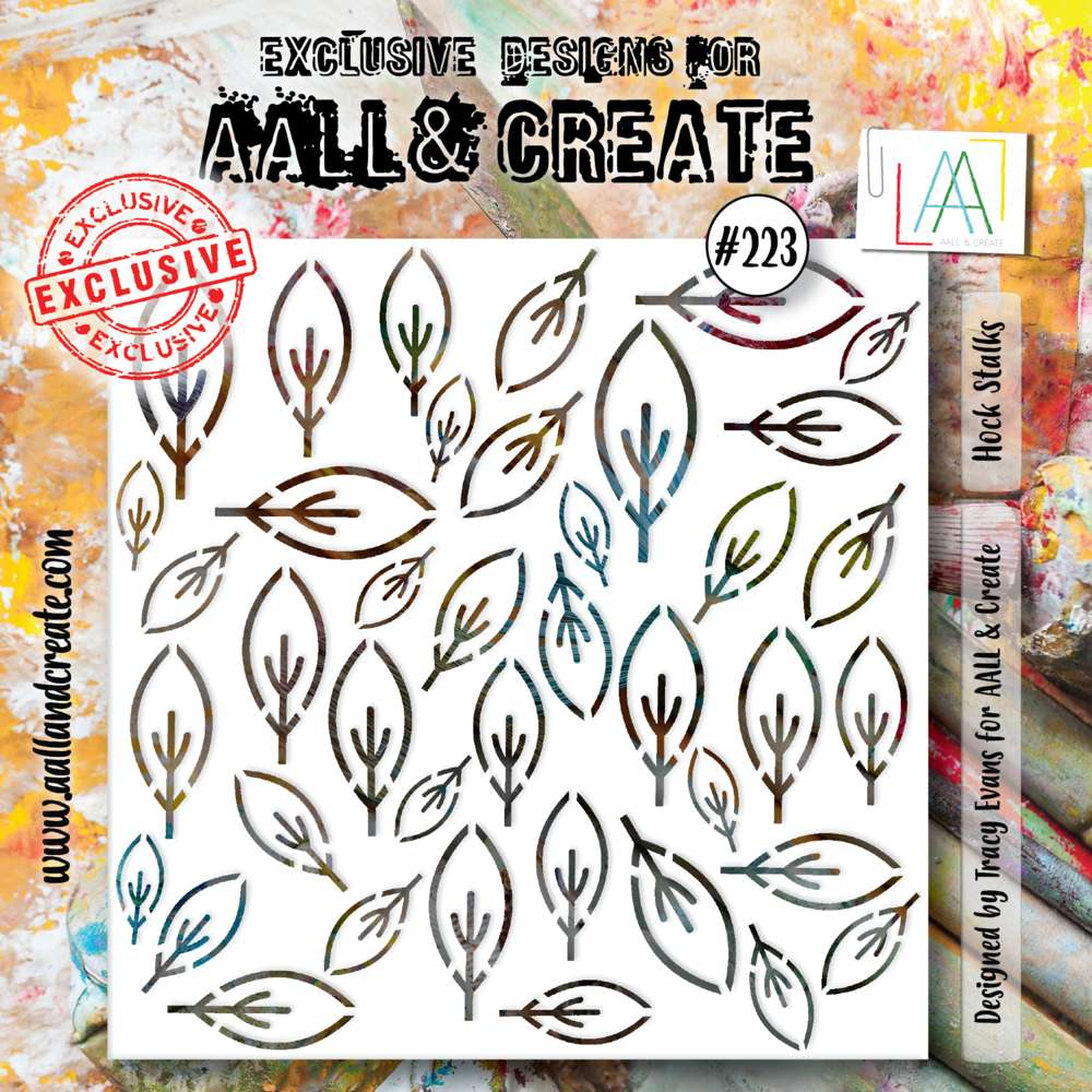 Aall and Create Stencil 6x6 Inch Hock Stalks (AALL-PC-223) (DISCONTINUED)