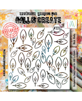 Aall and Create Stencil 6x6 Inch Hock Stalks (AALL-PC-223) (DISCONTINUED)