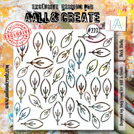 Aall and Create Stencil 6x6 Inch Hock Stalks (AALL-PC-223) (DISCONTINUED)