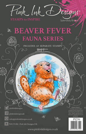 Pink Ink Designs Beaver Fever A5 Clear Stamps (PI256) (OUTLET)