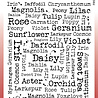 Woodware Flower Names Clear Stamps (FRS1037) (OUTLET) Woodware Flower Names Clear Stamps (FRS1037) (OUTLET)