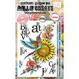 Aall and Create Stamp Set A6 Sunflower Hummingbird (AALL-TP-1146) (DISCONTINUED)