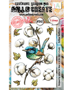 Aall and Create Stamp Set A6 Cotton Twitterer (AALL-TP-1147) (DISCONTINUED)