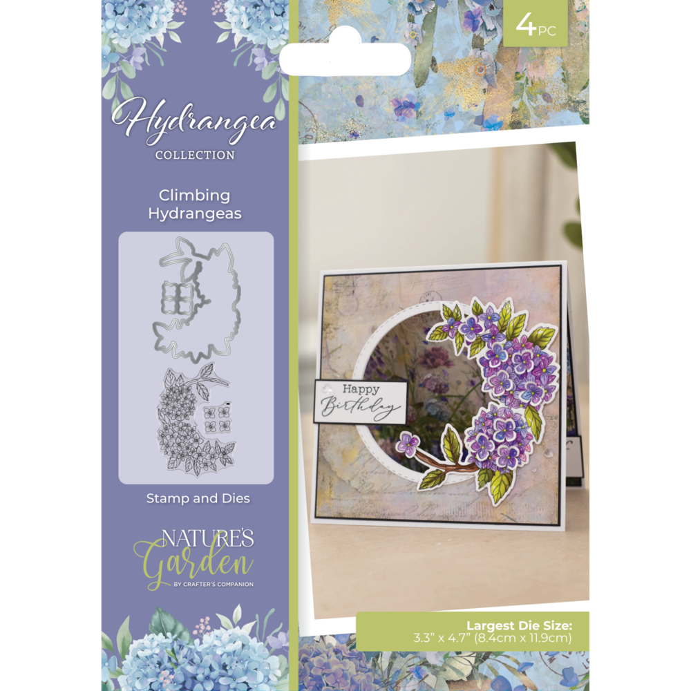 Crafter's Companion Hydrangea Stamp & Dies Climbing Hydrangea (NG-HY-STD-CLH) (DISCONTINUED) Crafter's Companion Hydrangea Stamp & Dies Climbing Hydrangea (NG-HY-STD-CLH) (DISCONTINUED)