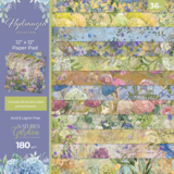 Crafter's Companion Hydrangea 12x12 Inch Paper Pad (NG-HY-PAD12) (DISCONTINUED)