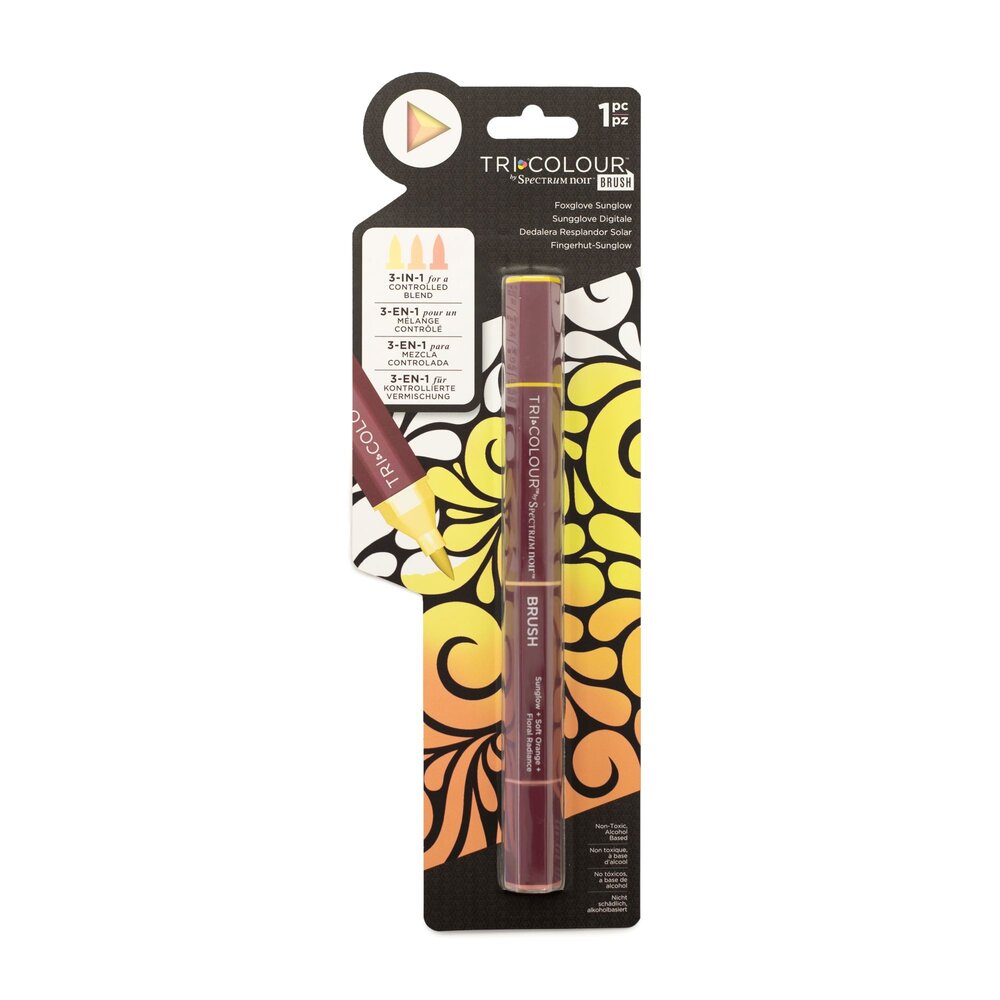 Spectrum Noir Spring Fairy Trend TriColour Brush Foxglove Sunglow (SN-TCBR-FOSU) (DISCONTINUED)