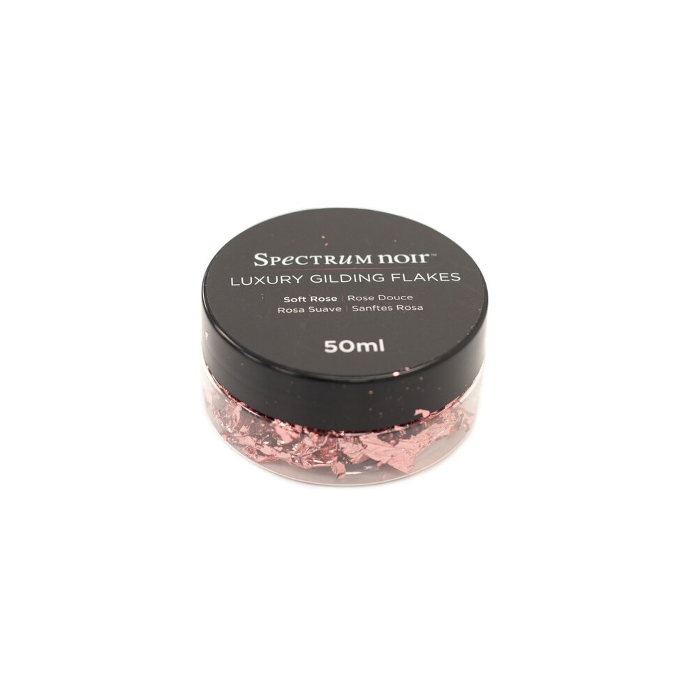 Spectrum Noir Luxury Gilding Flakes Soft Rose 50ml (SN-GILFLAKE-SORO) (DISCONTINUED) Spectrum Noir Luxury Gilding Flakes Soft Rose 50ml (SN-GILFLAKE-SORO) (DISCONTINUED)