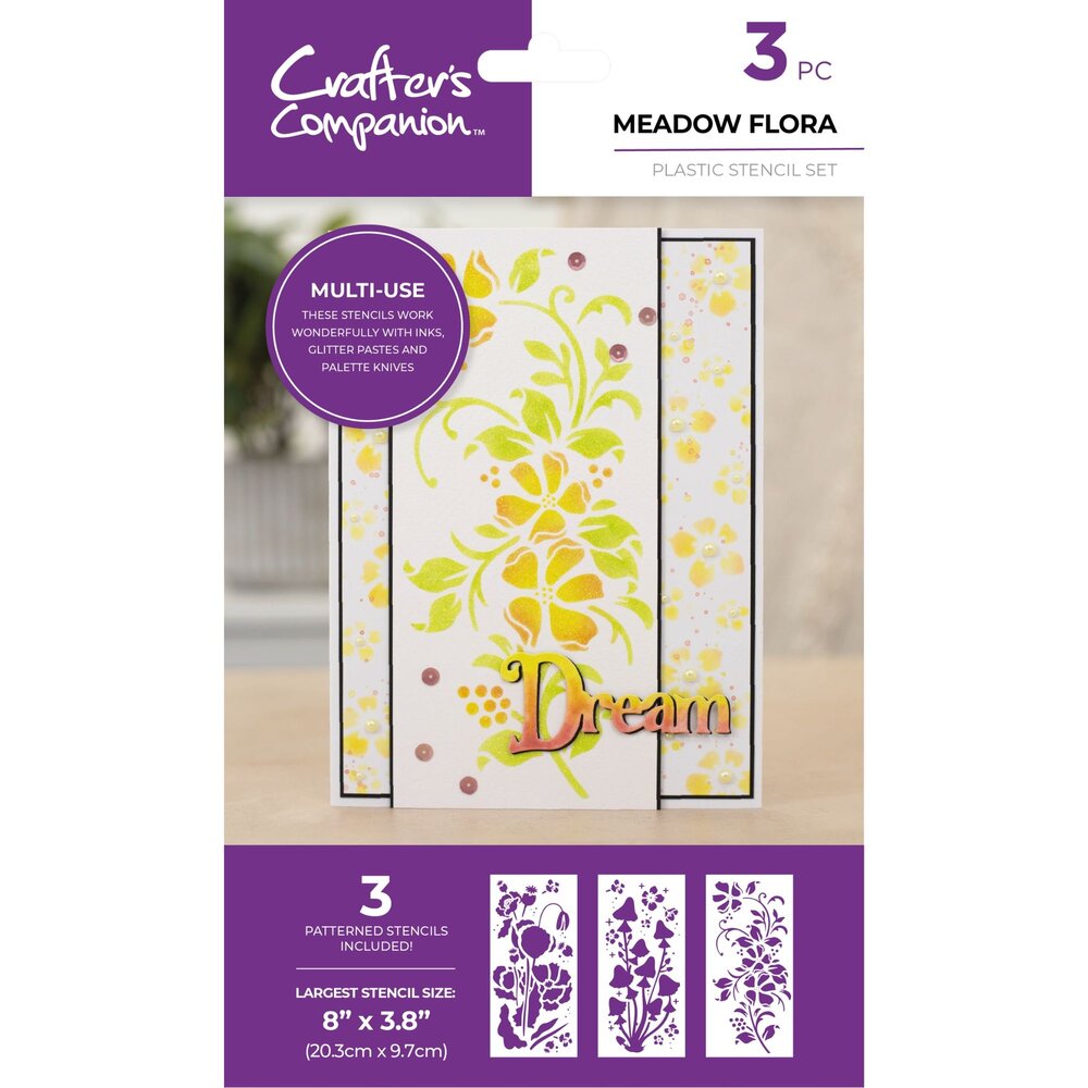 Crafter's Companion Spring Fairy Trend Stencil Meadow Flora (CC-STEN-MEFL) (DISCONTINUED) Crafter's Companion Spring Fairy Trend Stencil Meadow Flora (CC-STEN-MEFL) (DISCONTINUED)