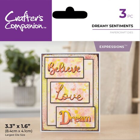 Crafter's Companion Spring Fairy Trend Metal Dies Dreamy Sentiments (CC-MD-EXP-DRSE) (DISCONTINUED) Crafter's Companion Spring Fairy Trend Metal Dies Dreamy Sentiments (CC-MD-EXP-DRSE) (DISCONTINUED)