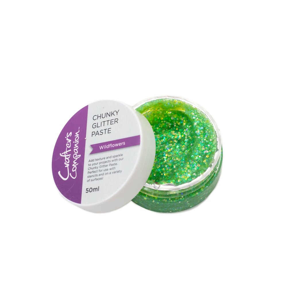 Crafter's Companion Chunky Glitter Paste Wildflowers 50ml (CC-MME-CHGLP-WILD) (DISCONTINUED) Crafter's Companion Chunky Glitter Paste Wildflowers 50ml (CC-MME-CHGLP-WILD) (DISCONTINUED)