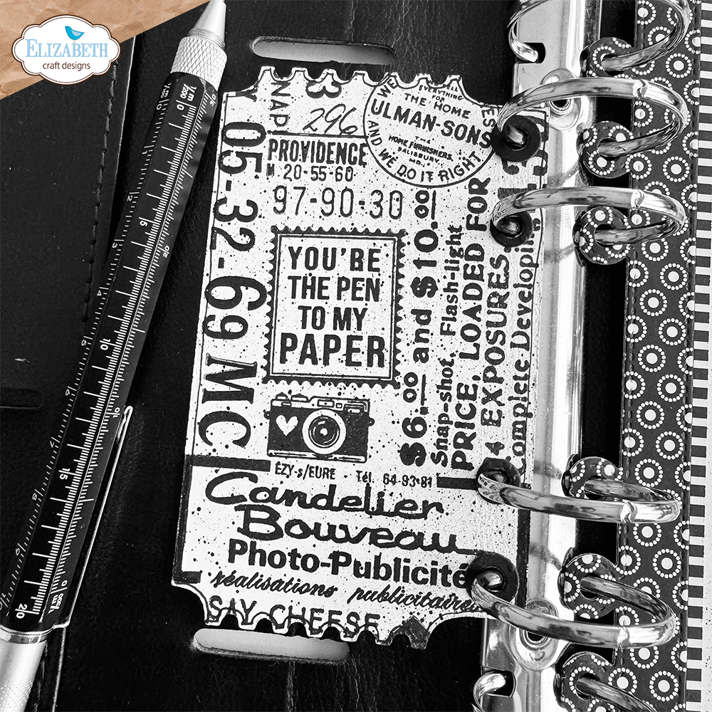 Elizabeth Craft Designs From the Past Stamp & Dies Correspondence From the Past (CS338) (DISCONTINUED)