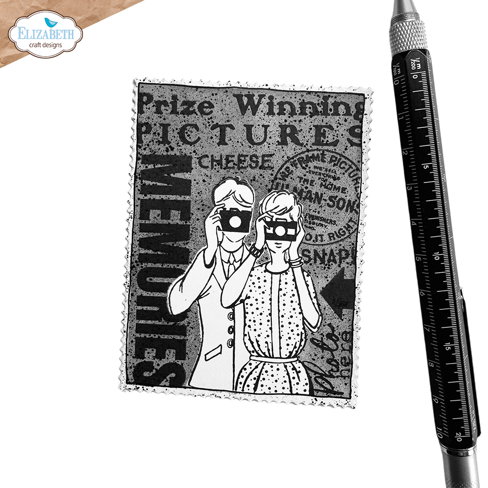 Elizabeth Craft Designs From the Past Stamps Roman Numerals with Alpha (CS342) (DISCONTINUED)