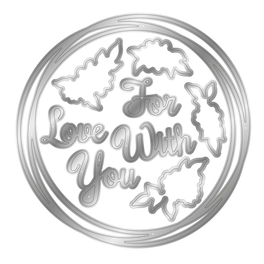 Crafter's Companion Garden Visitors Stamp & Die Floral Frame (SD-GV-STD-FLFR) (DISCONTINUED)