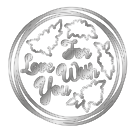 Crafter's Companion Garden Visitors Stamp & Die Floral Frame (SD-GV-STD-FLFR) (DISCONTINUED)