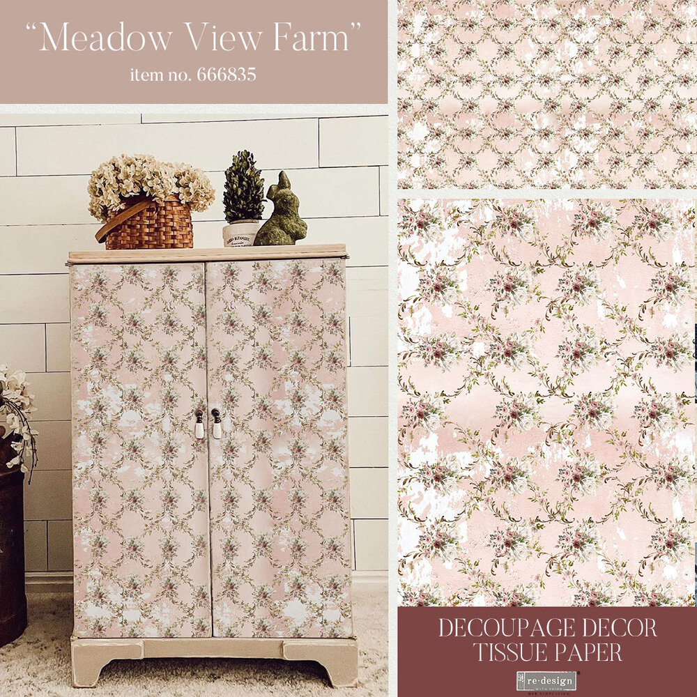 Re-Design with Prima Meadow View Farm 19.5x30 Inch Tissue Paper (1pcs) (666835) (DISCONTINUED)