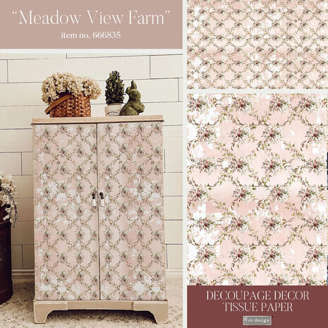 Re-Design with Prima Meadow View Farm 19.5x30 Inch Tissue Paper (1pcs) (666835) (DISCONTINUED)