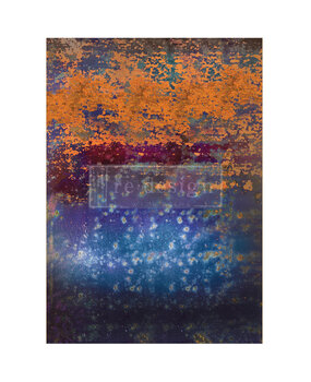 Re-Design with Prima Rustic Blue Rust A1 Decoupage Fiber (1pcs) (668945) (DISCONTINUED)