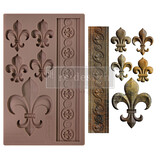 Re-Design with Prima Fleur De Lis En Or 5x8 Inch Decor Mould (667023)