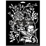 Re-Design with Prima Cerulean Blooms 9x12 Inch Decor Stencils (1pcs) (669331) (DISCONTINUED)