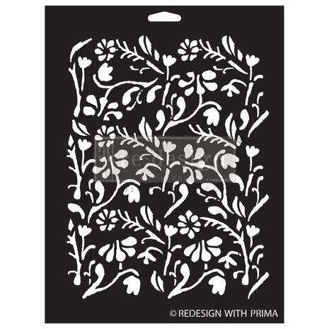 Re-Design with Prima Little Meadow 9x12 Inch Decor Stencils (1pcs) (666842) (DISCONTINUED)