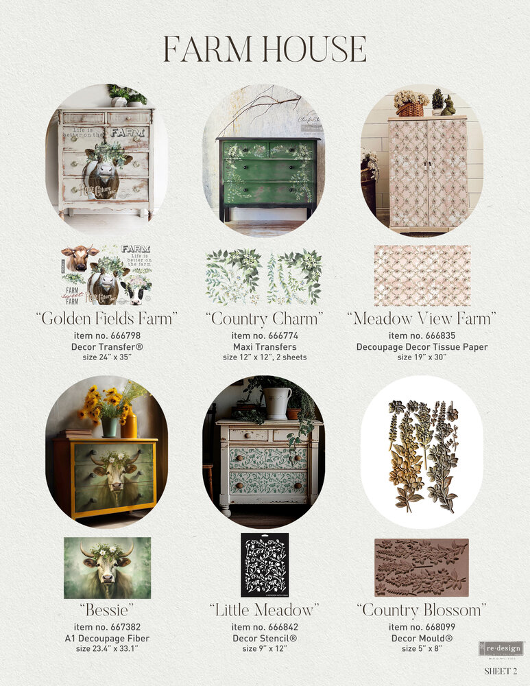 Re-Design with Prima Meadow View Farm 19.5x30 Inch Tissue Paper (1pcs) (666835) (DISCONTINUED)