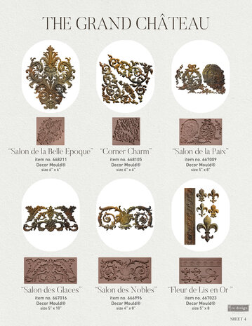 Re-Design with Prima Salon De Le Belle Epoque 6x6 Inch Decor Mould (668211) Re-Design with Prima Salon De Le Belle Epoque 6x6 Inch Decor Mould (668211)