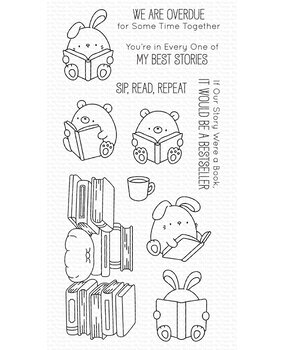 My Favorite Things Books & Buddies Clear Stamps (JB-030) (DISCONTINUED)