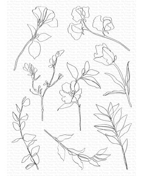 My Favorite Things Sketchy Blooms Clear Stamps (CS-856)