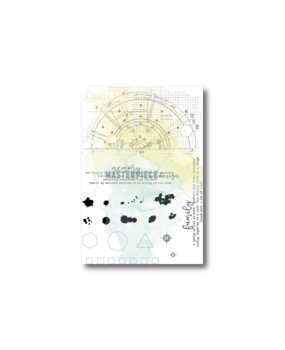 Masterpiece Design Blueprint Splatters 4x6 Inch Clear Stamp Set (MP202112) (OUTLET)