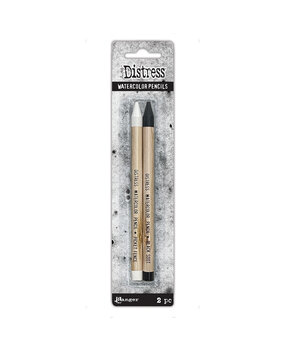 Ranger Tim Holtz Distress Watercolor Pencils Picket Fence & Black Soot (2pcs) (TDH83573)