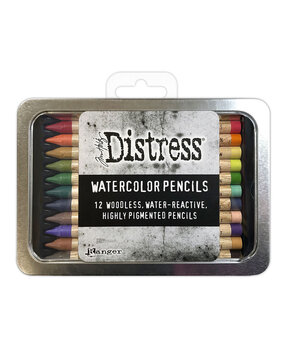 Ranger Tim Holtz Distress Watercolor Pencils Kit 4 (12pcs) (TDH83580)