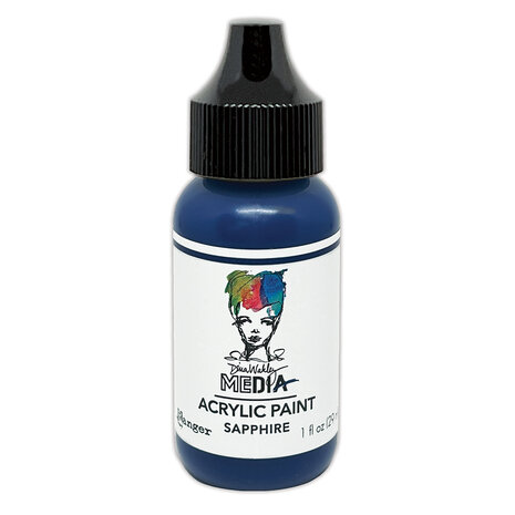 Ranger Dina Wakley MEdia Heavy Body Acrylic Paints Sapphire 1 fl oz (MDQ85539) Ranger Dina Wakley MEdia Heavy Body Acrylic Paints Sapphire 1 fl oz (MDQ85539)