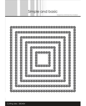 Simple and Basic Lace Edge - Square Dies (SBD404)