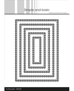 Simple and Basic Lace Edge - Rectangle Dies (SBD403)