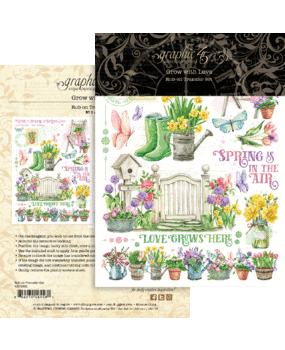 Graphic 45 Grow with Love Rub-On Transfers (4502821) (DISCONTINUED)