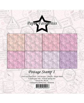Paper Favourites Postage Stamp 1 6x6 Inch Paper Pack (PF279) (DISCONTINUED)