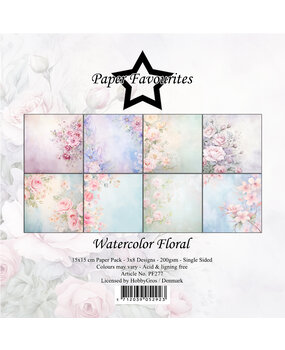 Paper Favourites Watercolor Floral 6x6 Inch Paper Pack (PF277) (DISCONTINUED)