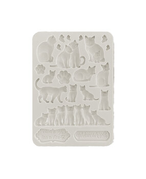 Stamperia Orchids and Cats Silicon Mould A5 Cats (KACMA523)