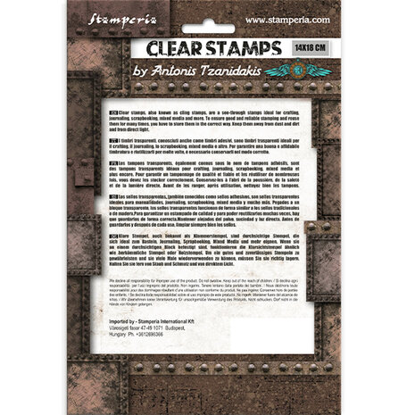 Stamperia Sir Vagabond in Fantasy World Clear Stamps 2 Borders (WTK189) (DISCONTINUED)