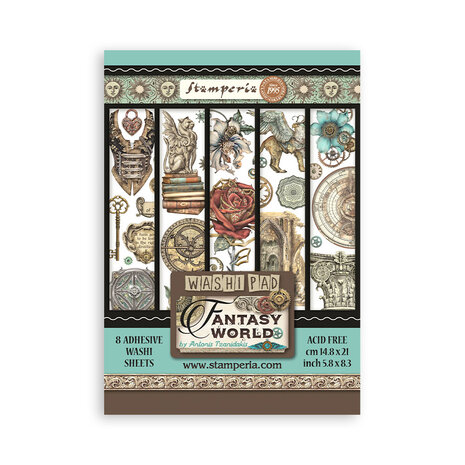 Stamperia Sir Vagabond in Fantasy World A5 Washi Pad (8pcs) (SBW03) Stamperia Sir Vagabond in Fantasy World A5 Washi Pad (8pcs) (SBW03)