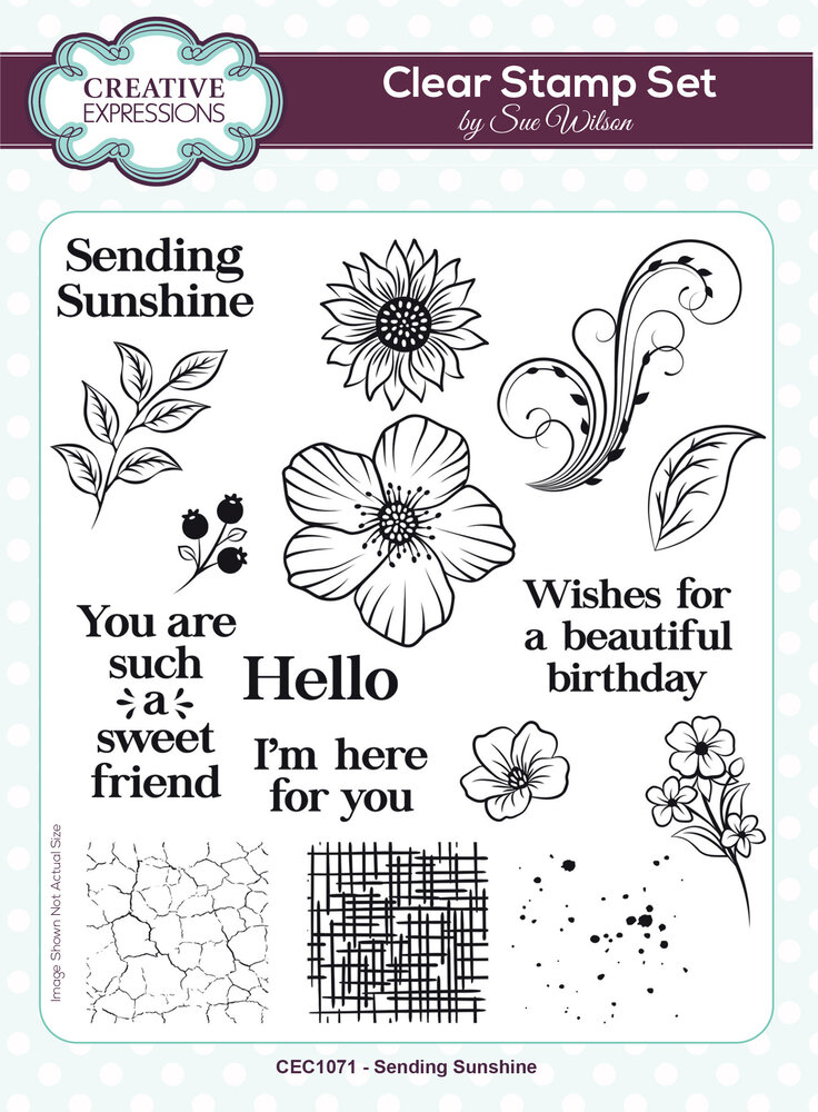 Creative Expressions Sue Wilson A5 Clear Stamp Sending Sunshine (CEC1071) (OUTLET) Creative Expressions Sue Wilson A5 Clear Stamp Sending Sunshine (CEC1071) (OUTLET)