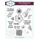 Creative Expressions Sue Wilson A5 Clear Stamp Sending Sunshine (CEC1071) (OUTLET)