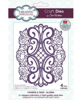 Creative Expressions Sue Wilson Craft Die Frames & Tags Gloria (CED4484) (OUTLET)
